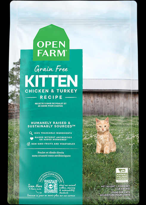Open Farm Kitten Grain-Free Dry Cat Food 4lb - Poudre Pet and Feed Supply